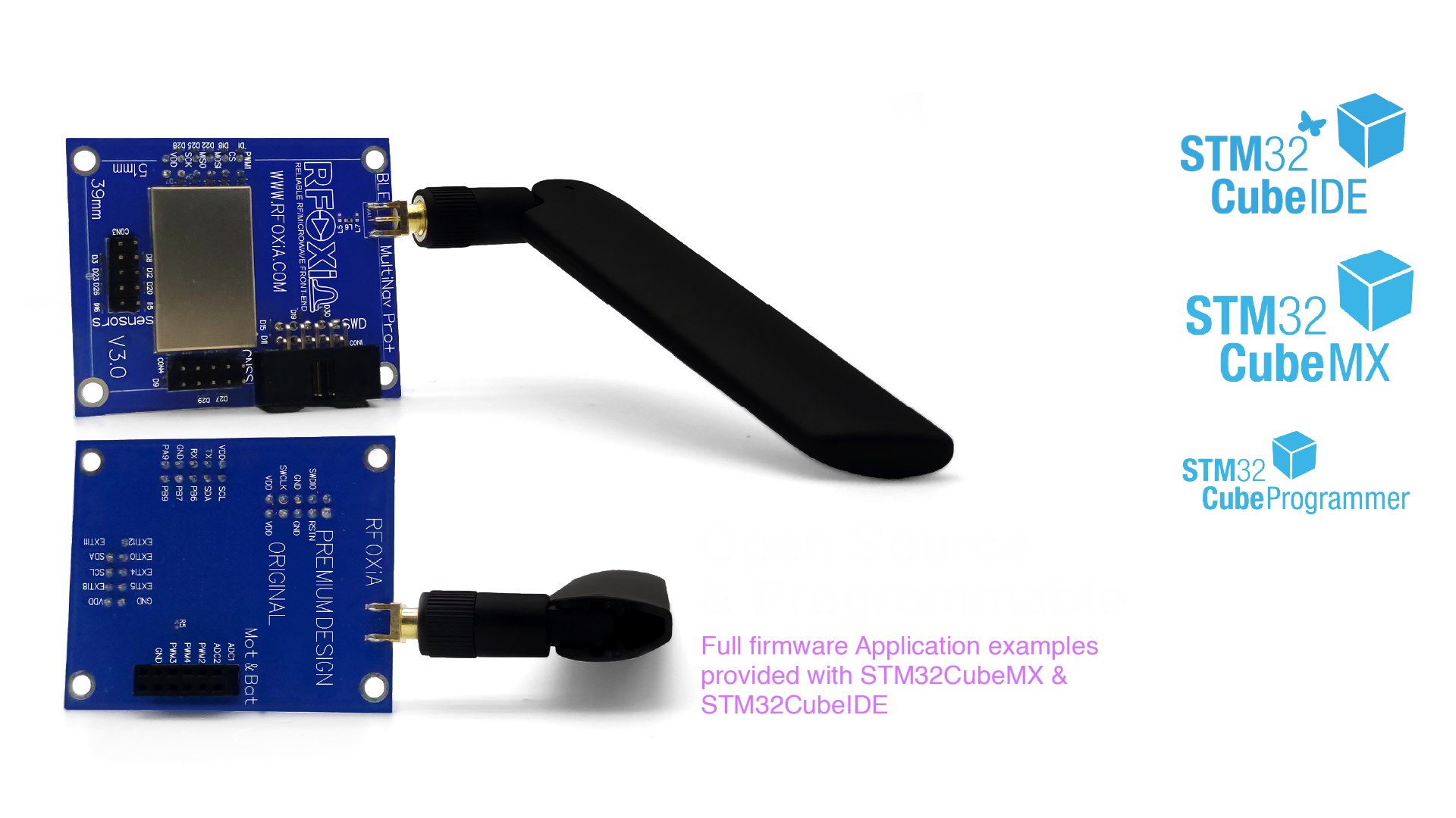 Open source programmable BLE module with SWD access for customization