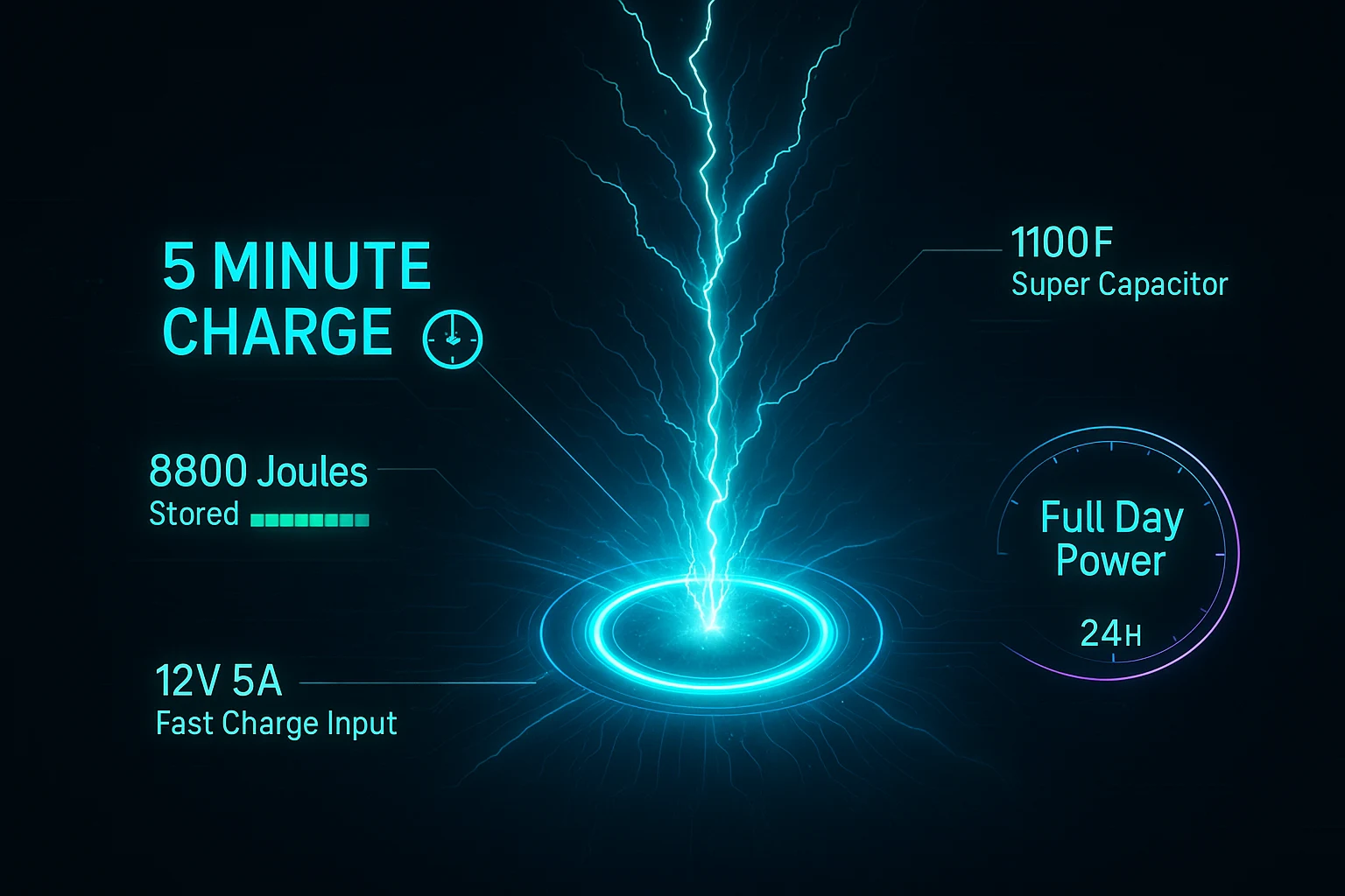 5 minute charge power module
